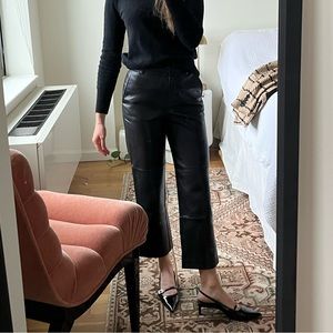 Aritzia/Babaton Command Cropped Leather Pants